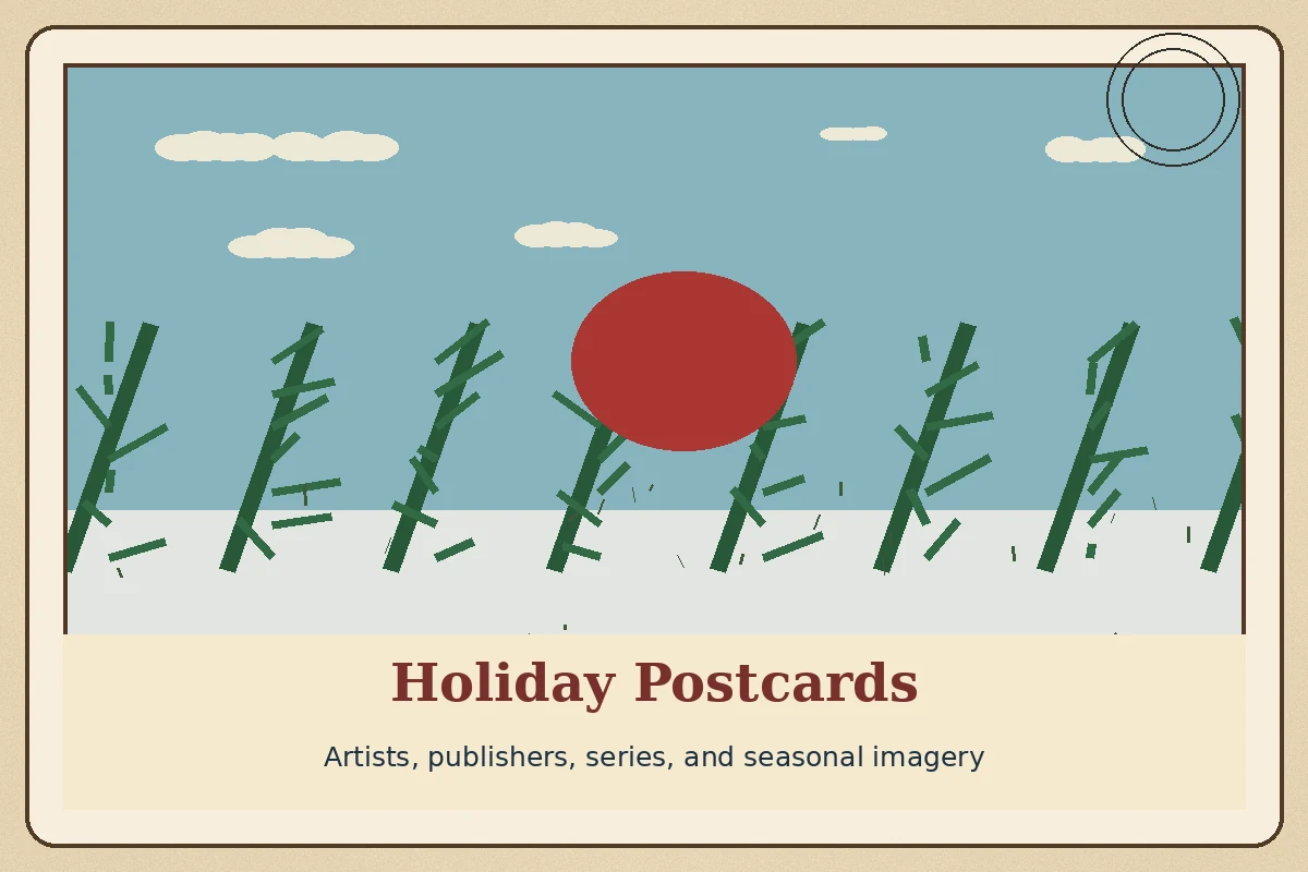 Vintage Holiday Postcards: Artists, Publishers, and Series