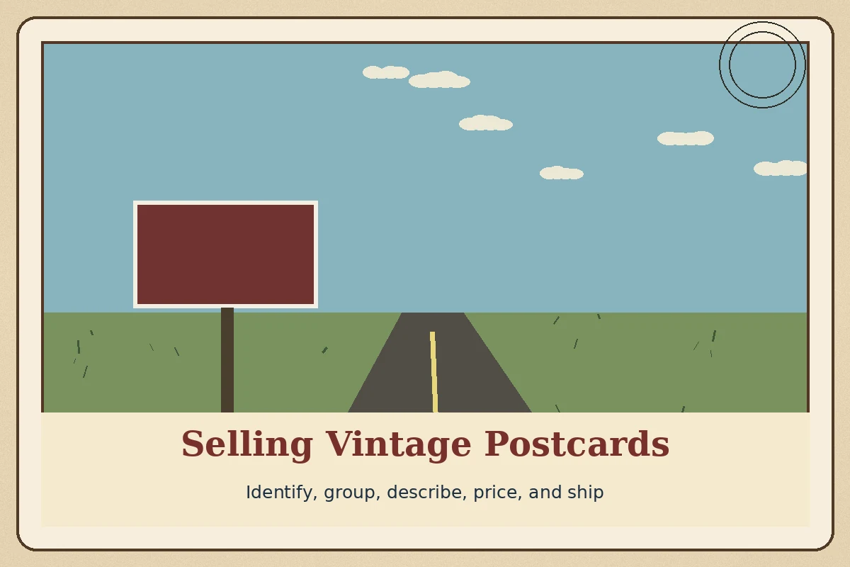 How to Sell Vintage Postcards