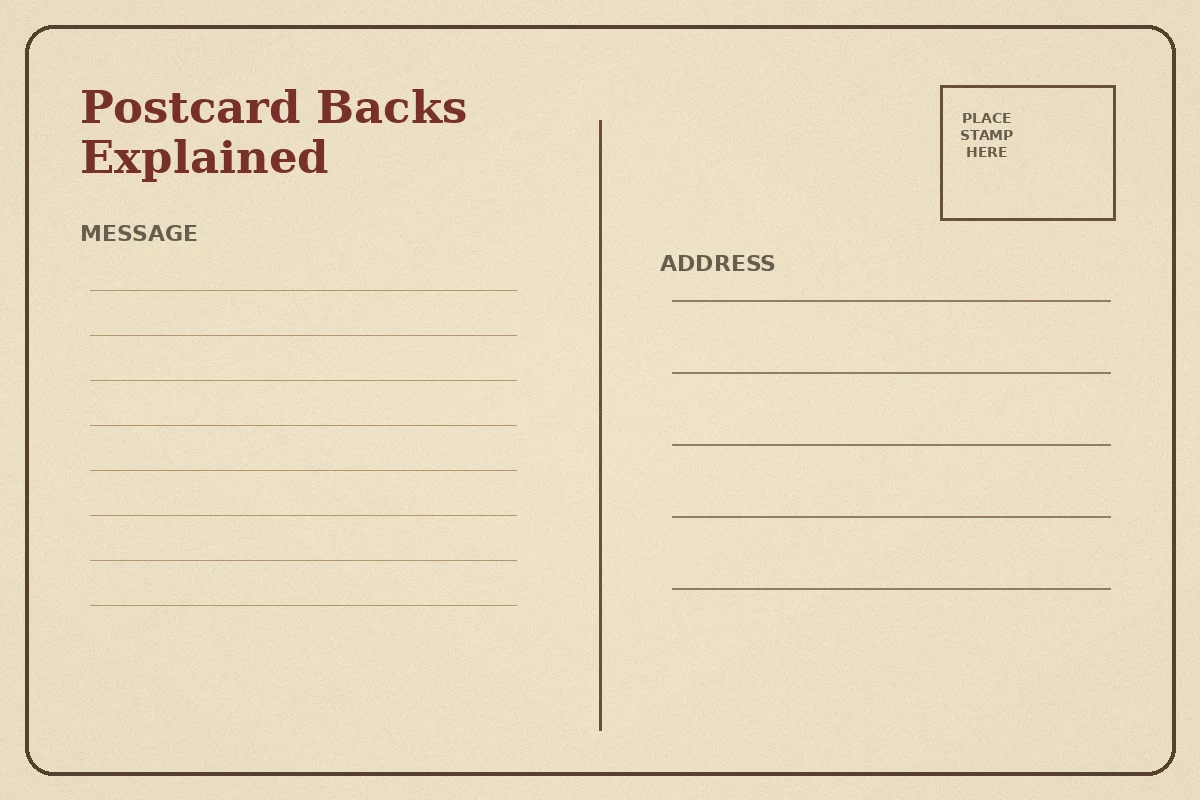 Postcard Backs Explained