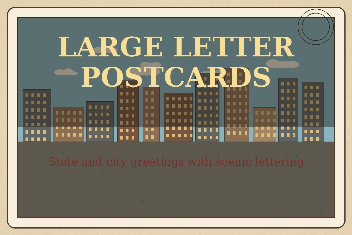 Large Letter Postcards